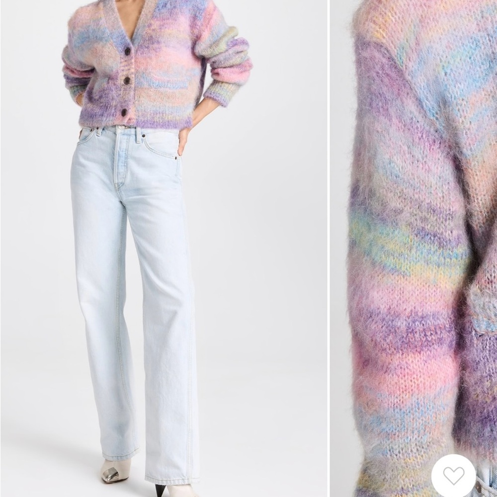 RE/DONE 90s Crop Oversized Cardigan